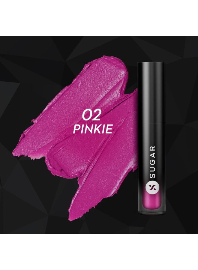 SUGAR Cosmetics Mousse Muse Lip Cream | Lasts 24+ Hrs | Creamy Mousse Lipstick | Waterproof & Smudgeproof | 5ml - 02 Pinkie - Image 2